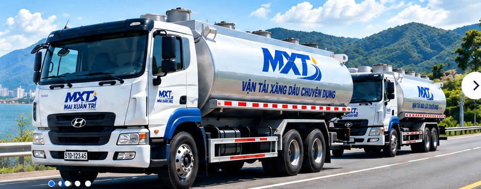 Xe bồn Mai Xuân Trí trên tuyến đường vận chuyển